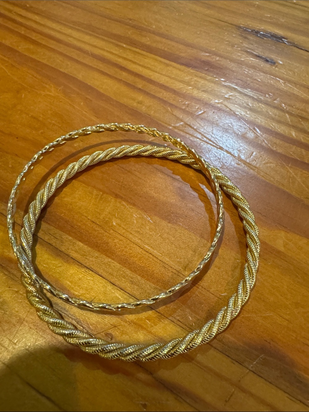 Gold-Tone Twisted Bangle Bracelet Set - Women Jewelry